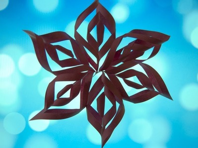 How To Make a 3D Paper Snowflakes | DIY Christmas Star