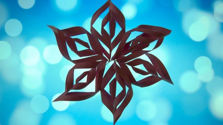 How To Make a 3D Paper Snowflakes | DIY Christmas Star