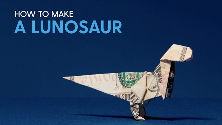 How to make a #Lunosaur | Dinosaur Origami