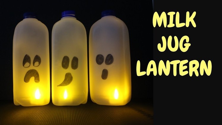 How to Make a Milk Jug Ghost Lantern | Halloween Crafts for Kids