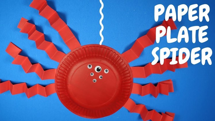How to Make a Paper Plate Spider | Halloween Crafts for Preschoolers
