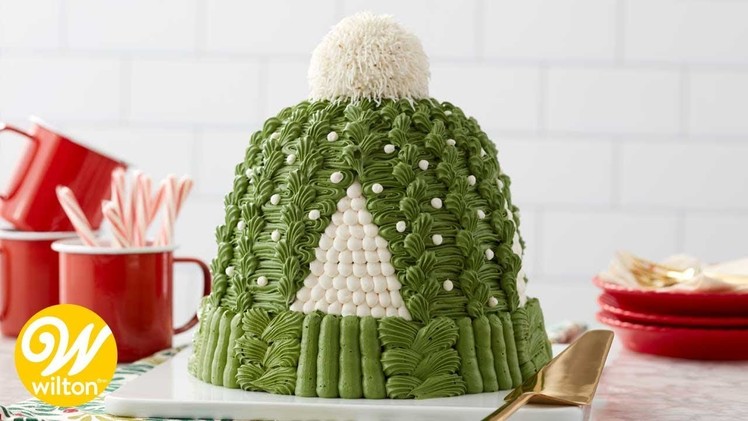 How to Make a Winter Knit Hat Buttercream Cake | Wilton