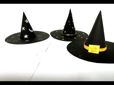 How To Make A Witch's Hat With Paper on the Halloween | Easy Diy craft Halloween | Art For Kids