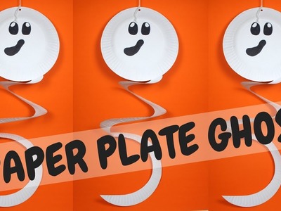 How to Make an Easy Paper Plate Ghost | Halloween Crafts for Preschoolers