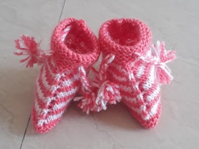 How to make Baby shoes from woolan