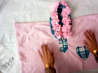 How to make baby Winter Hoodi poncho cutting and stitching