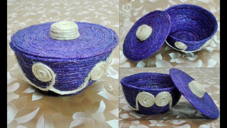 How to make bowl - Diy jute bowl Craft
