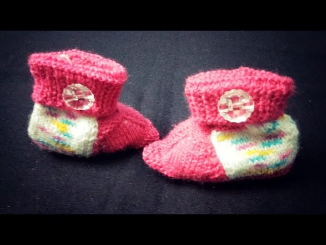 How to make double colour bootie. velly or baby shoe in hindi in easy way