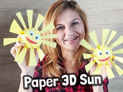 How to make easy 3D Paper Sun with Kids