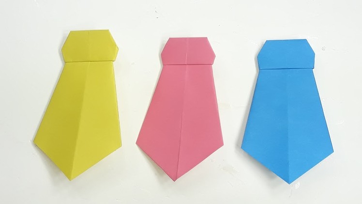 How to make eye-catching a paper neck tie | Origami tie making for beginner | DIY paper Craft