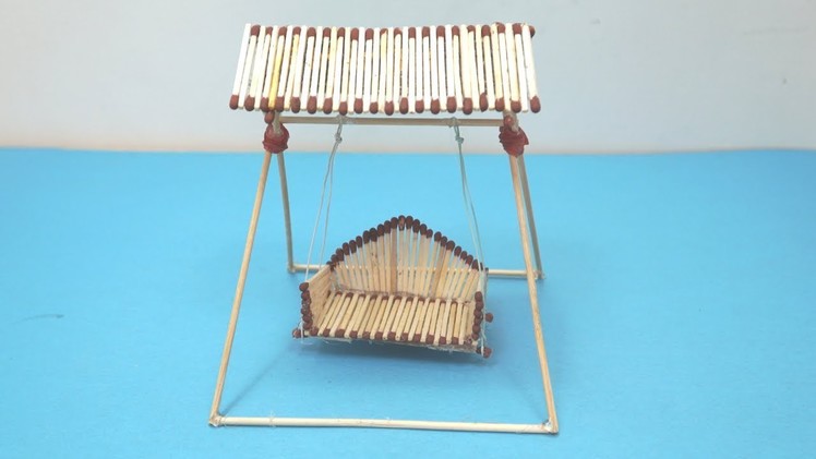 How To Make Matchstick Miniature Swing | Matchstick Art and Craft Ideas