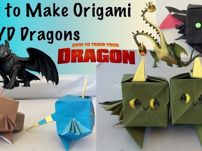 How to Make Origami HTTYD Dragons (Free Printable Origami Paper!)