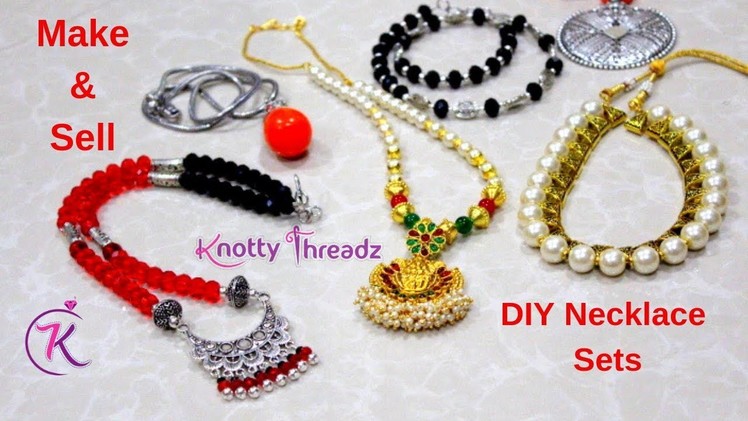 How to make Oxidized Necklace Sets | Make and Sell | Easy Way to Earn Money | Knotty Threadz