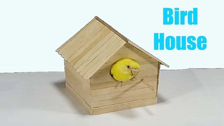 How to Make Popsicle Stick House for Bird
