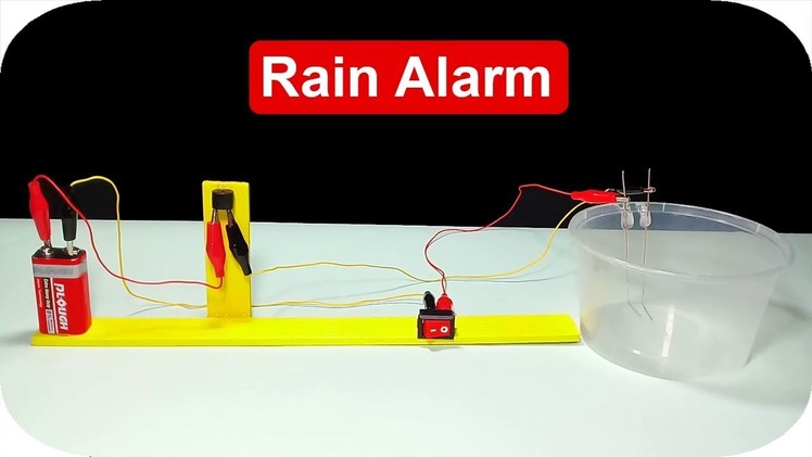 How To Make Rain Alarm At Home Easily
