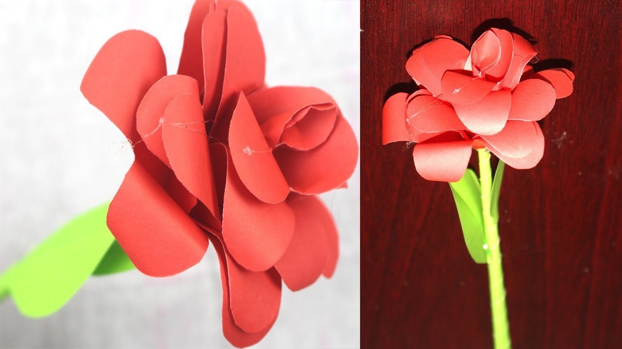 how-to-make-small-rose-flower-with-paper-making-paper-flowers-step-by