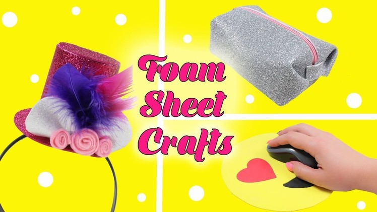 How To Make Sparkly Makeup Case - Foam Sheet Crafts