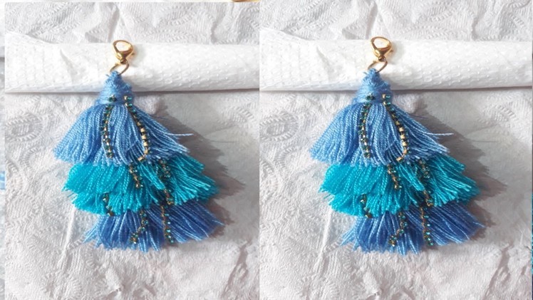 How to make tassel keychain for bag charm very easily.