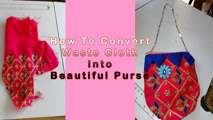 How To Sew Beautiful Purse For Children At Home || How to Make Children Purse With Waste Cloth