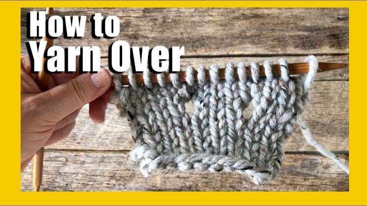 How to YO in Knitting | How to knit | How to do a yarn over in knitting
