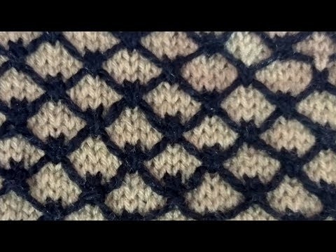Knitting design in two colours. knitting pattern in hindi with english subtitles-33#YouTube