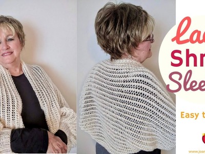 Knitting Lace Shrug Sleeves - Knitted Lacy Shrug