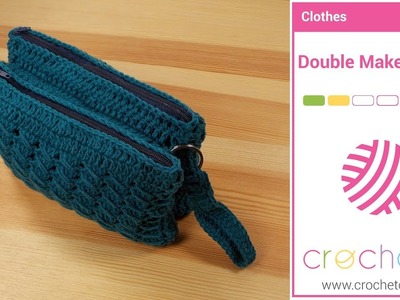 Learn how to Crochet: Double Makeup Bag