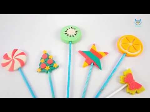 Lollipops Set How to Make Play Doh Lollipop * Learn Color