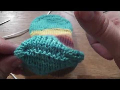 No Kitchner Stitch -  Flat 3 Needle Bind Off for the heel - How To