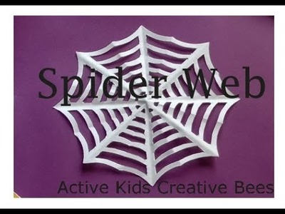 Paper Spider Web |DIY | How to make | Kids Craft