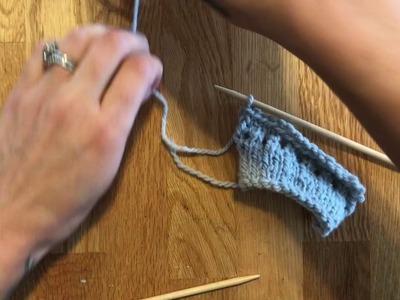 Picot Hemline Knitting Tutorial