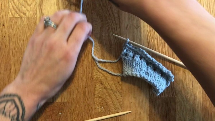 Picot Hemline Knitting Tutorial