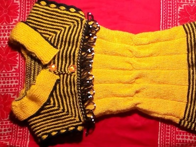 Pretty sweater top knitting pattern part -2