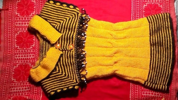 Pretty sweater top knitting pattern part -2