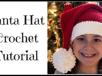Santa Hat Crochet Tutorial | How to Crochet a Santa Hat | Santa Hat Pattern