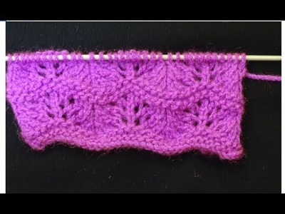 Scallop Sweater Border Design || Border Knitting Design || for Cardigan in Hindi.