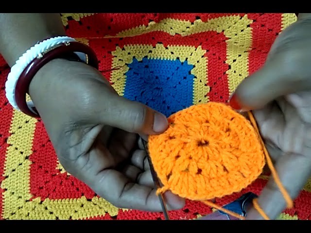 Simple Crochet Design- How To Crochet A Granny Square Ason Design.