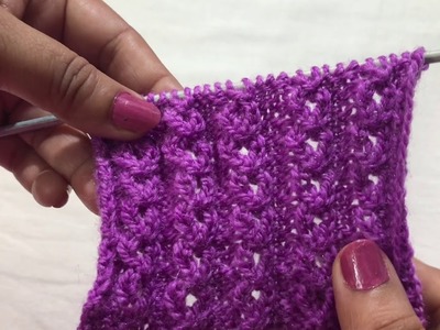 Single color knitting design