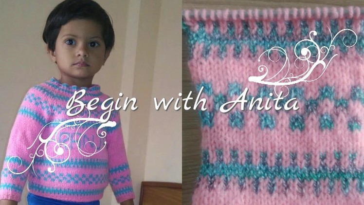 Tutorial 36- sweater knitting design. knitting Design in hindi