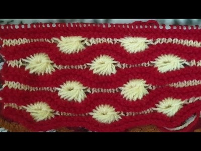 Two colours knitting design
|| Aster Flower Design || Baby Sweater Design || Easy Knitting Pattern