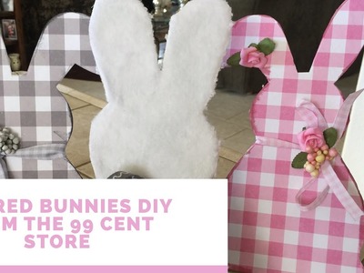 Adorable Easter Makeover  DIY Made From A 99 Cent Store Bunny Plaque