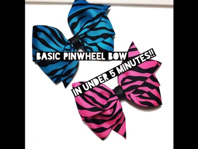 Basic Pinwheel Bow in Under 5 Minutes!!