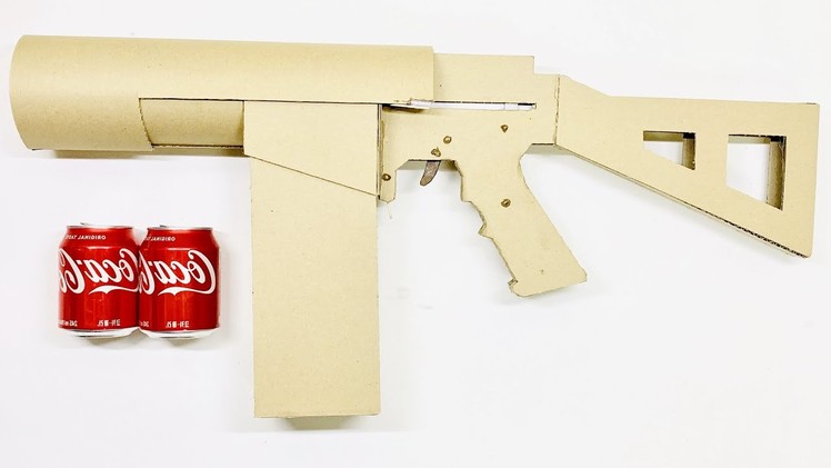 Can Cannon | How To Make Cardboard gun At Home | 종이박스로 대포 총 만들기