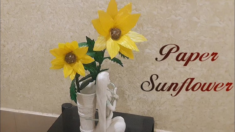 DIY - Duplex Paper Sunflower | #DIY | Paper Flower | Papercraft