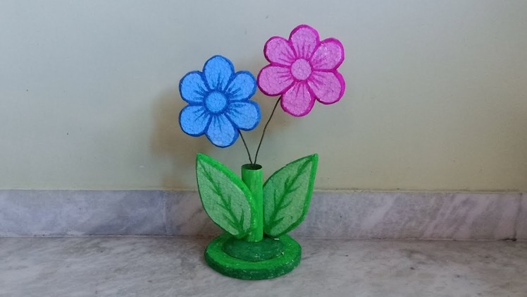 DIY HOME DECOR|| Home Decoration. Thermocol. Flower Craft ||KIDS CRAFT||