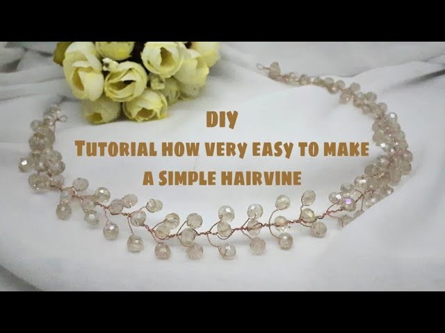 DIY How to make a hairvine. tiara very easy for beginer