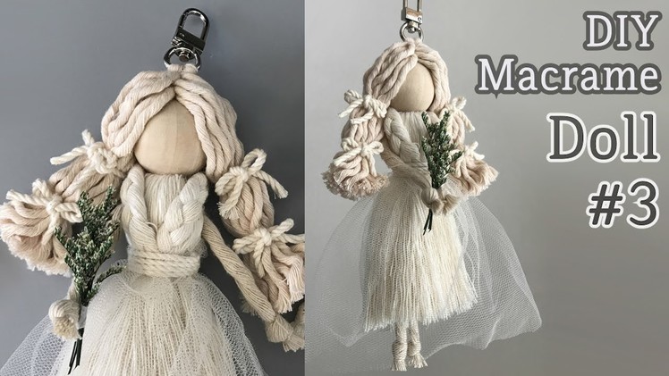 DIY Macrame Doll #3 For Wedding. 마크라메 인형 #3