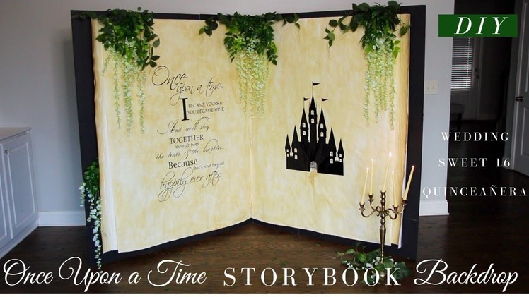 DIY | Once Upon a Time Story Book Backdrop | Step by Step TUTORIAL