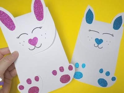 DIY Paper Bunny Card | Paper Crafts for Easter