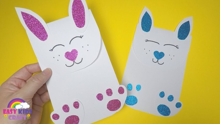 DIY Paper Bunny Card | Paper Crafts for Easter